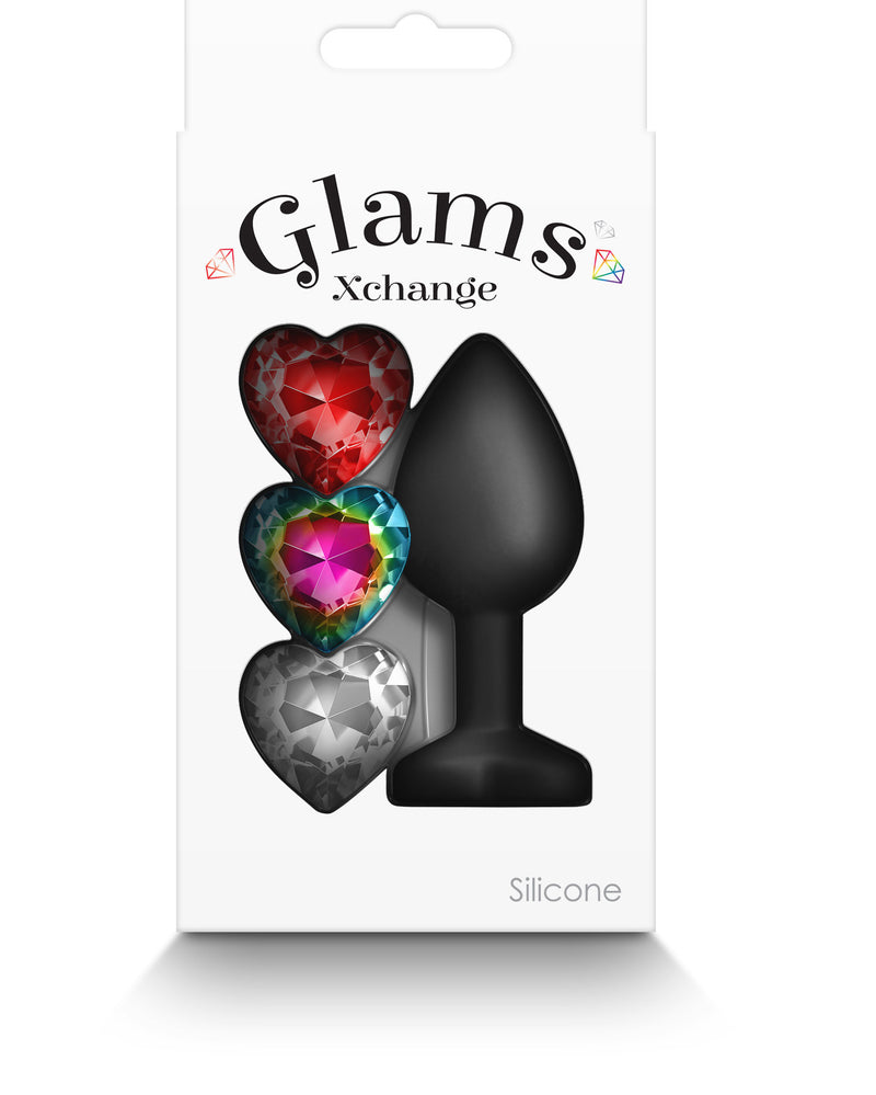nsnovelties Glams Xchange Heart - Small - Black