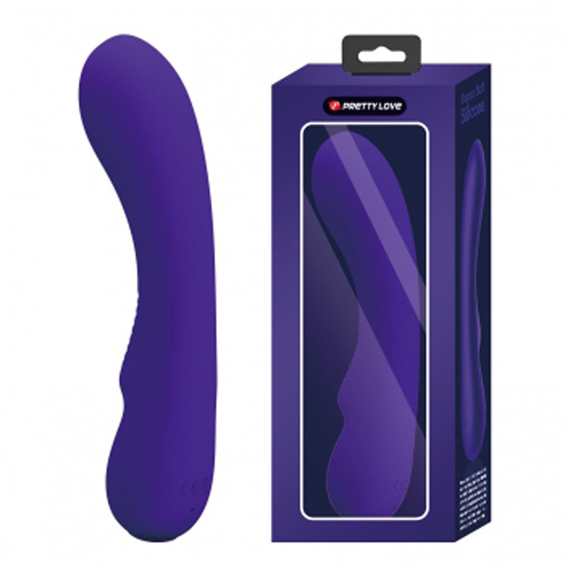 Pretty Love Matt Super Soft Silicone Vibrator - Purple