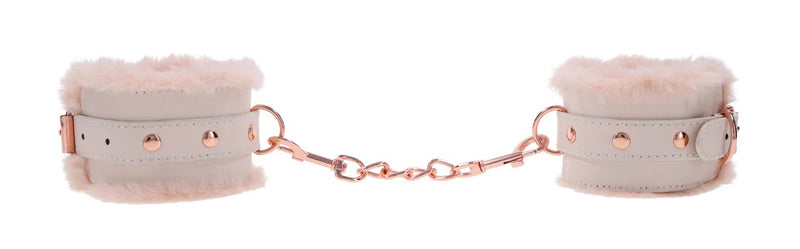 Sportsheets Peaches N Creame Fur Handcuffs - Pink