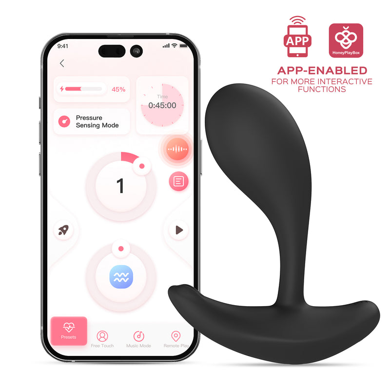 Honey Play Box Oly 2 App-Enabled Wearable Vibrator - Black