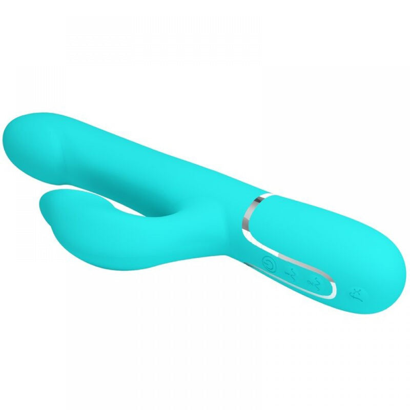 Pretty Love Falin Rabbit Vibrator Pearls - Turquoise