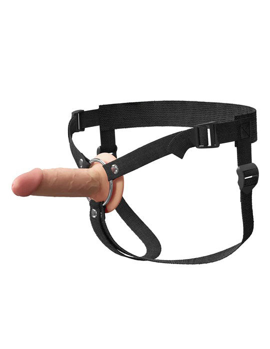Pipedream Fantasy X-Tensions Elite 5" Silicone Hollow Strap-on Dual Density - Light