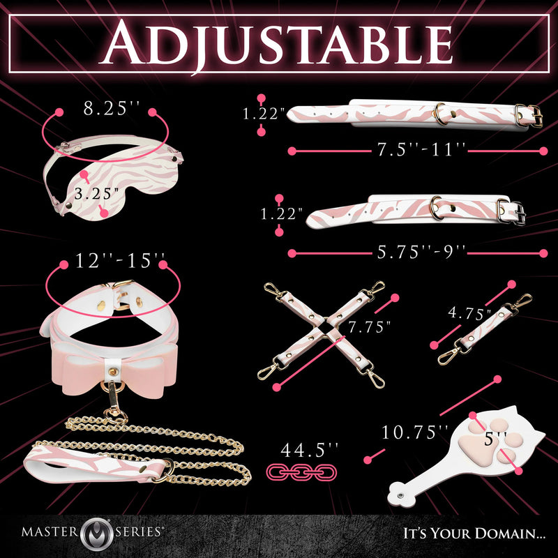 XR Brands Pink Kitty Bondage Set - White/pink