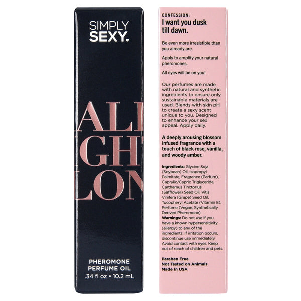 Classic Brands Simply Sexy All Night Long - Pheromone Perfume Oil Roll on - .34oz | 10.2ml
