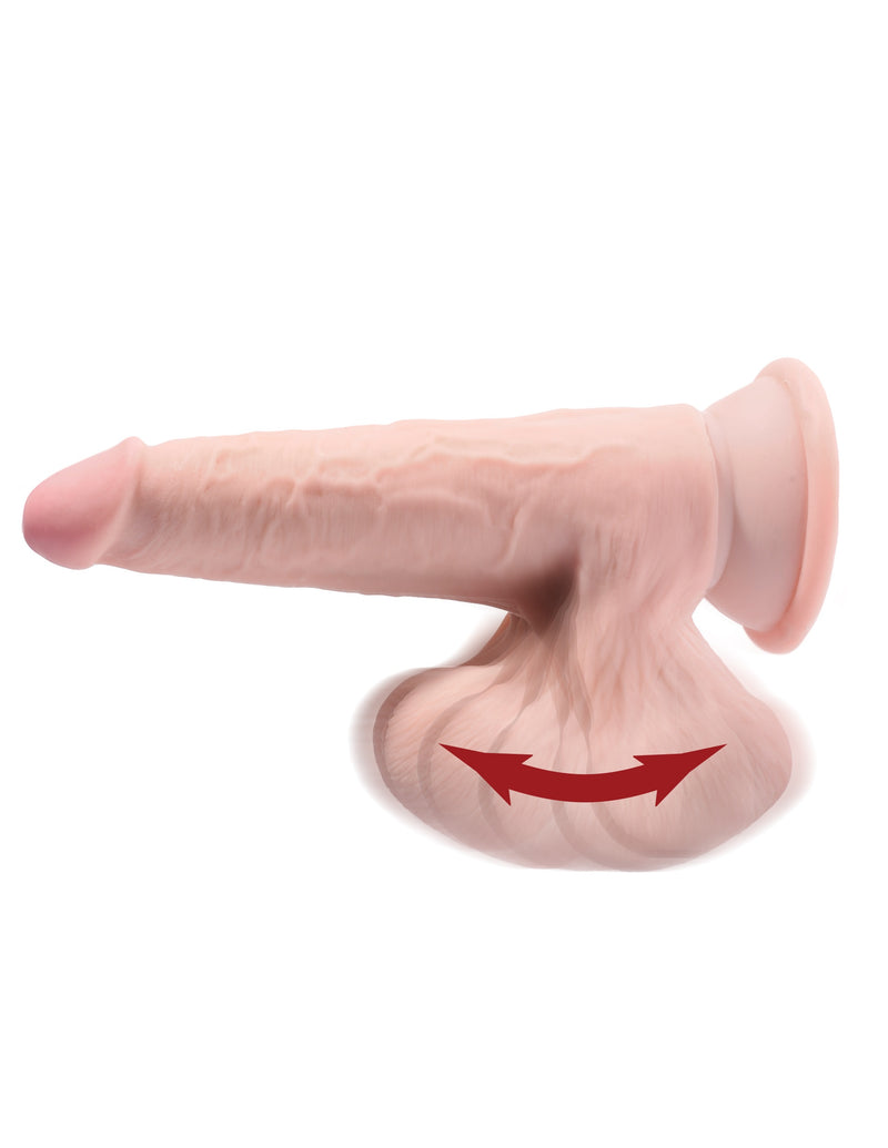 Pipedream 9 Inch Triple Density Cock With Swinging Balls - Light