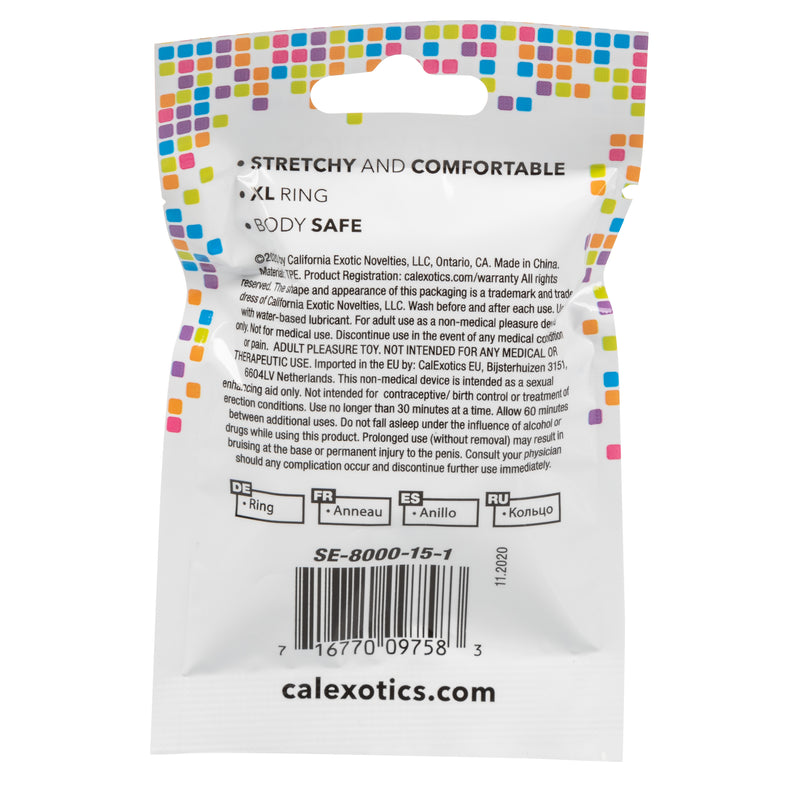 CalExotics Foil Pack X-Large Ring - Clear