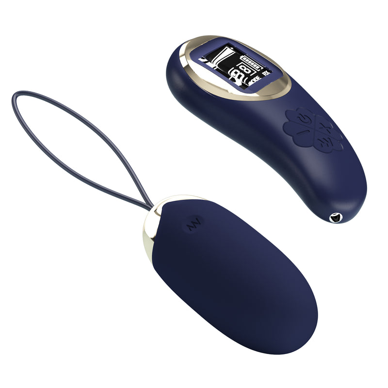 Pretty Love Mina Vibrating Remote Control Egg - Blue