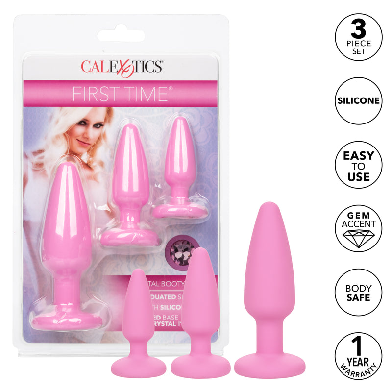 CalExotics First Time Crystal Booty Kit - Pink