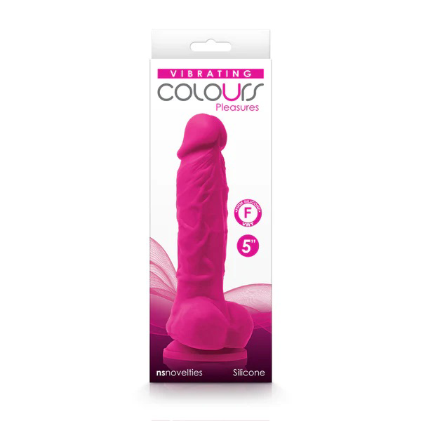 nsnovelties Colours Pleasures Vibrating 5" Dildo - Pink