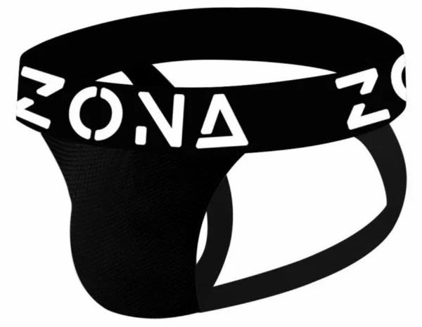 Zona Mens Underwear Black Edge Jockstrap - Xl