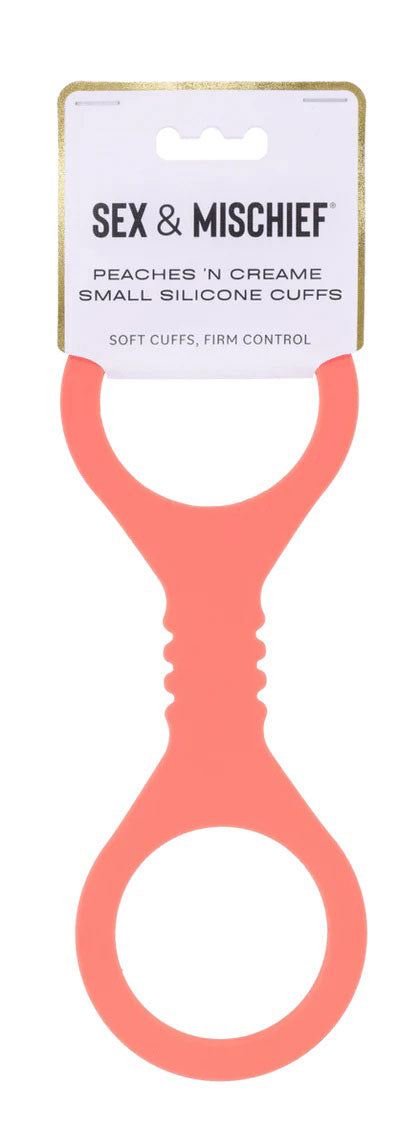 Sportsheets Peaches 'N Creame Silicone Cuffs - Small