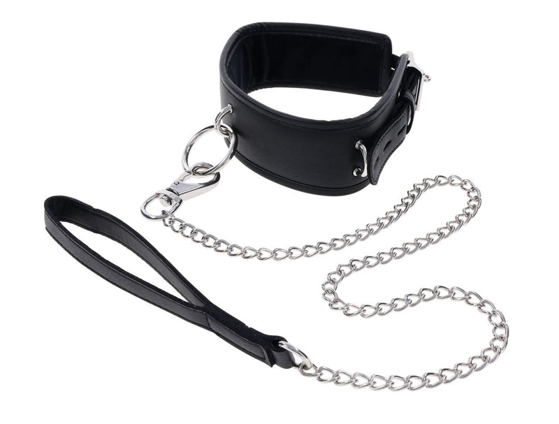 Sportsheets Edge Collar and Leash - Black