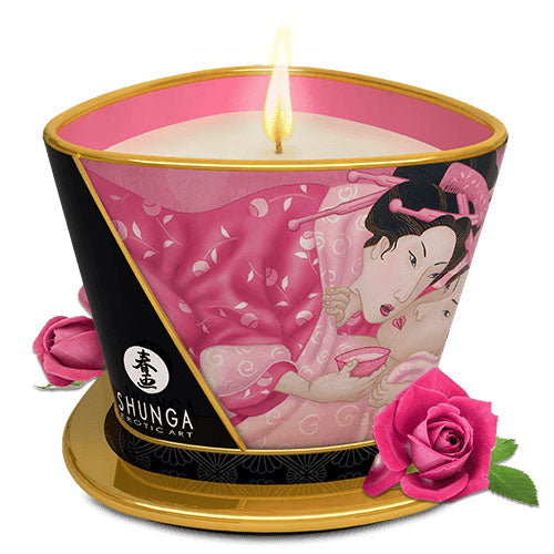 Shunga Massage Candle - Aphrodisia - Roses - 5.7 Oz.