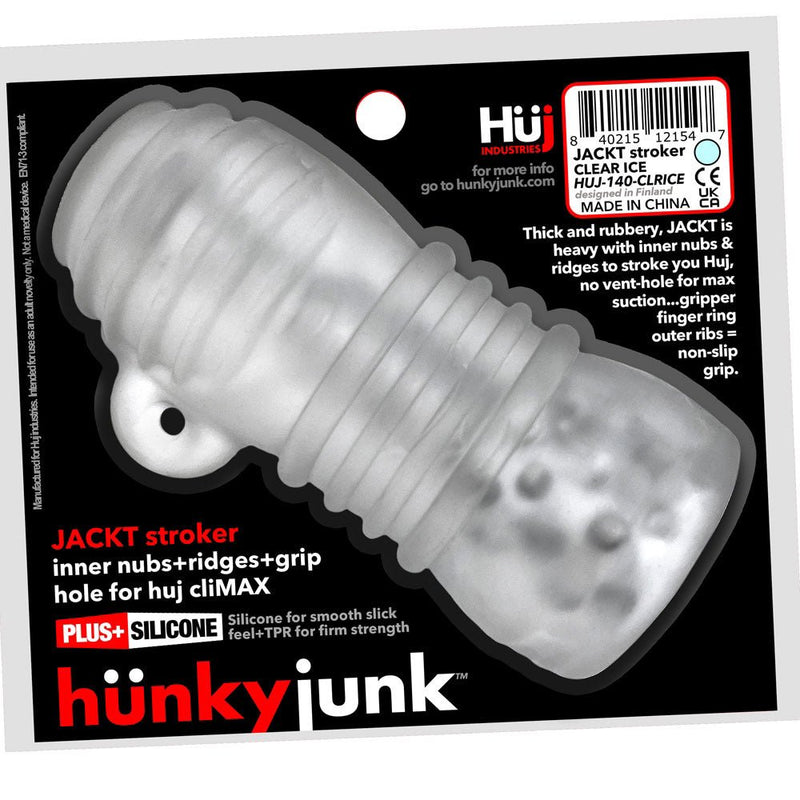 Oxballs Jackt Stroker - Clear Ice - Stroker Masturbator - Stroker Sleeve