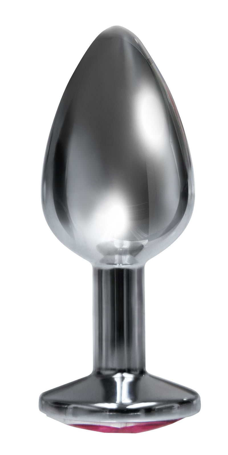 Icon Brands The 9's the Silver Starter Bejeweled Stainless Steel Plug - Pink