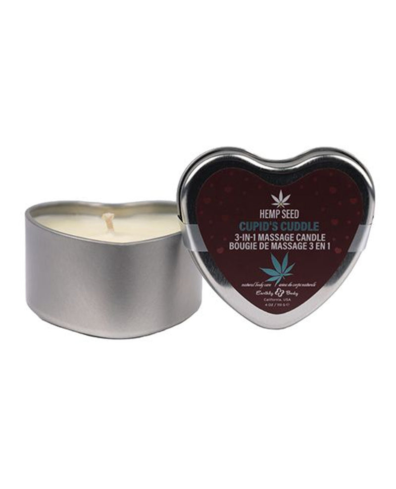 Earthly Body Hemp Seed 3-in-1 Valentines Day Candle - Cupid's Cuddle 4 Oz