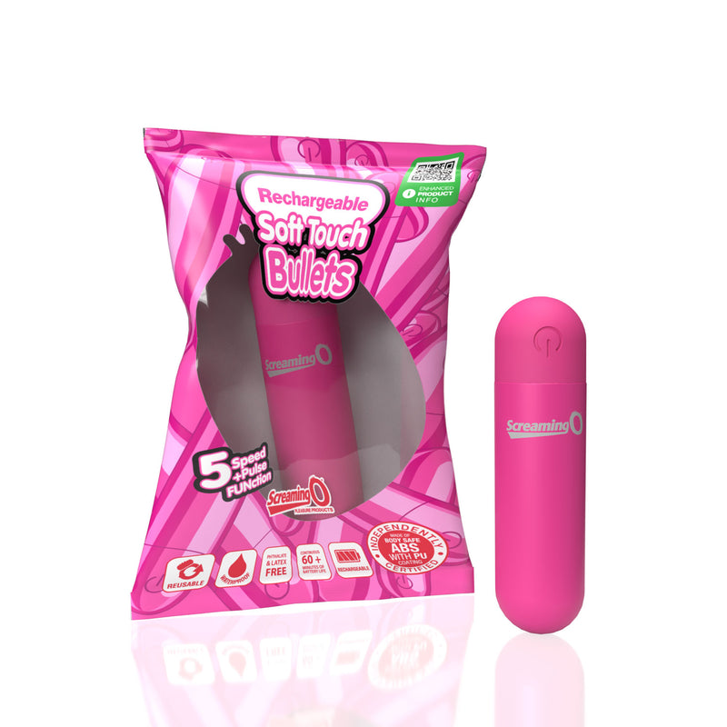 Screaming O Screaming O Soft Touch Rechargeable Bullet - Pink