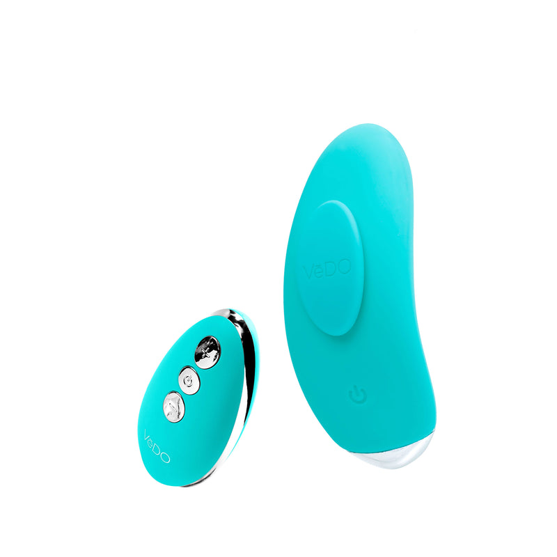 VeDO Niki Rechargeable Flexible Magnetic Panty Vibe - Turquoise