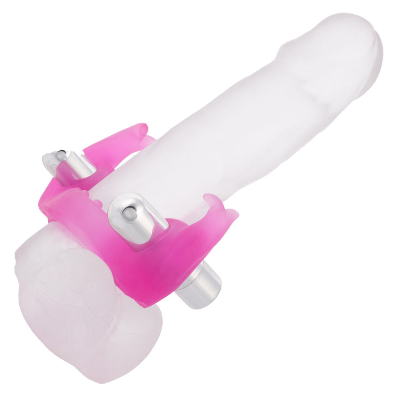 CalExotics Silicone Triple Orgasm Erection Enhancer Pink Rechargeable