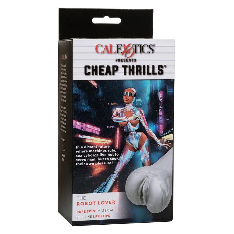 CalExotics Cheap Thrills - The Robot Lover - Silver - Stroker Masturbator - Pocket Pussy
