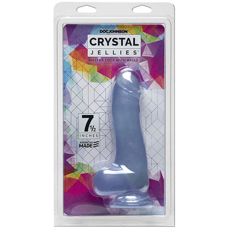 Doc Johnson Crystal Jellies - 7.5 Inch Master Cock With Balls