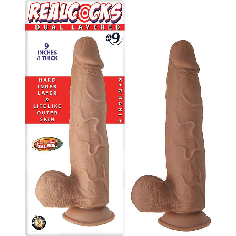 Nasstoys Real Cocks Dual Layered - Brown