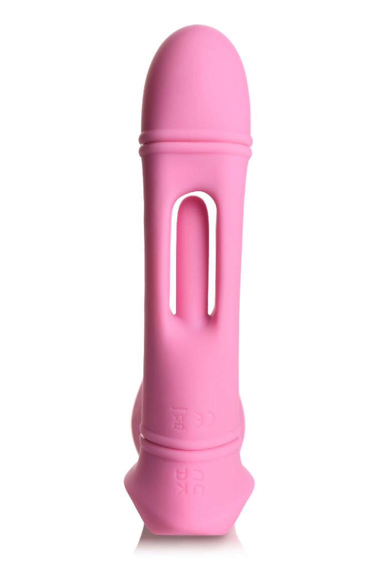 XR Brands Flickers G-Flick Flicking G-Spot Vibrator With Remote - Pink