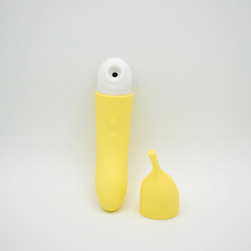 Like A Kitten Banana Cream Air Pulse and G-Spot Vibrator - Yellow