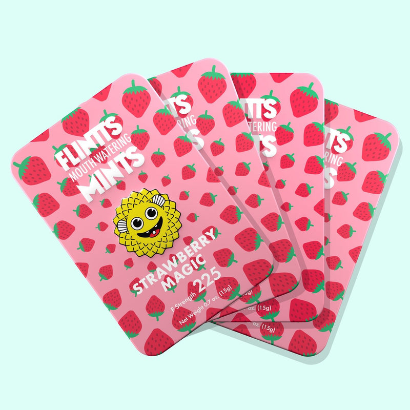 Flintts Mints Flintts Mouth Watering Mints Strawberry Magic - F-Strength 225