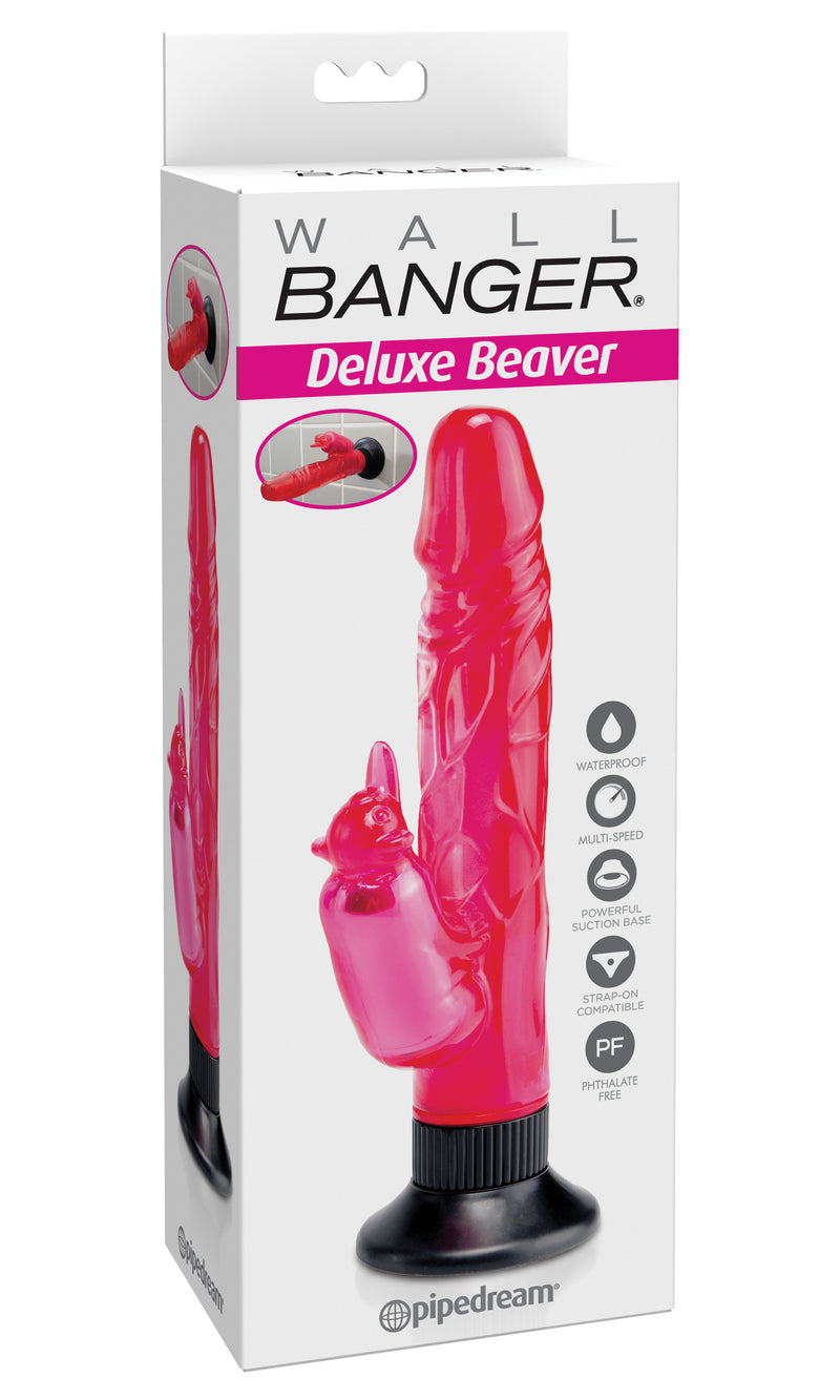 Pipedream Waterproof Beaver Wall Bangers Deluxe - Pink