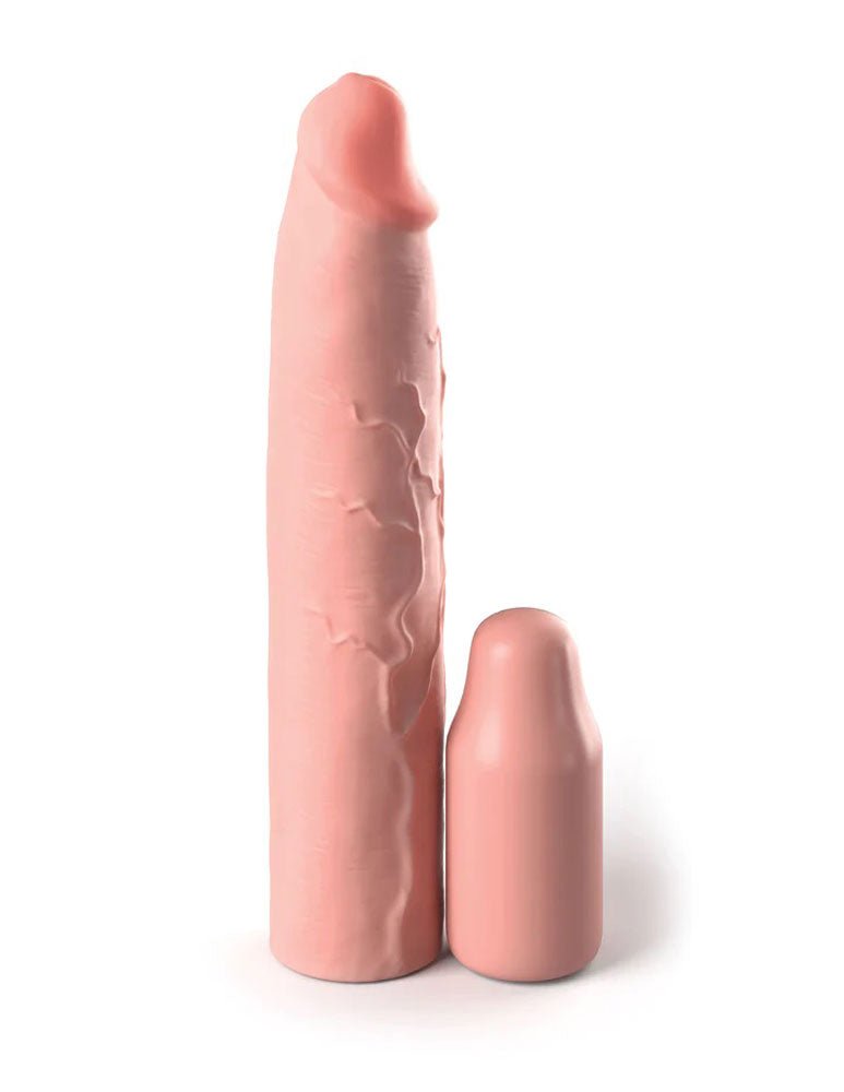 Pipedream Fantasy X-Tensions Elite 9 Inch Sleeve With 3 Inch Plug - Light