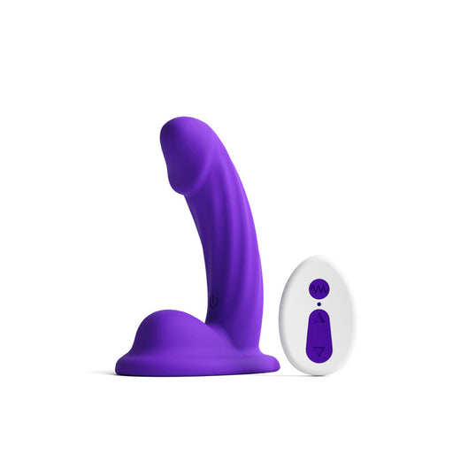 "Colours Curve Vibrating 5 Dildo - Purple NSN-0402-45"