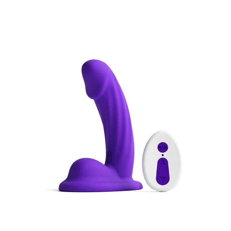 nsnovelties Colours Curve Vibrating 5" Dildo - Purple