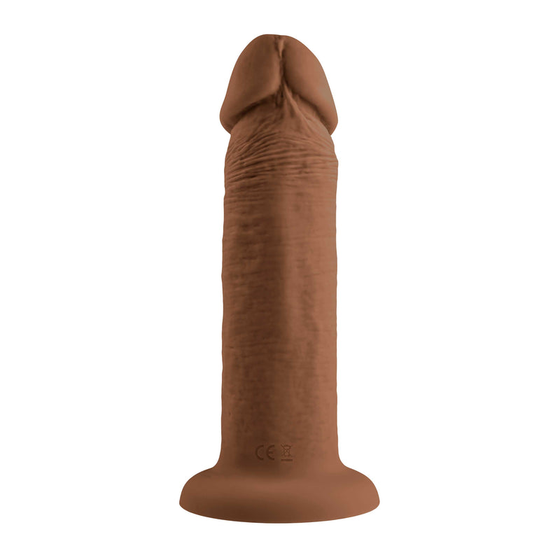 Evolved Novelties 6 Inch Girthy Vibrating Dong - Dark
