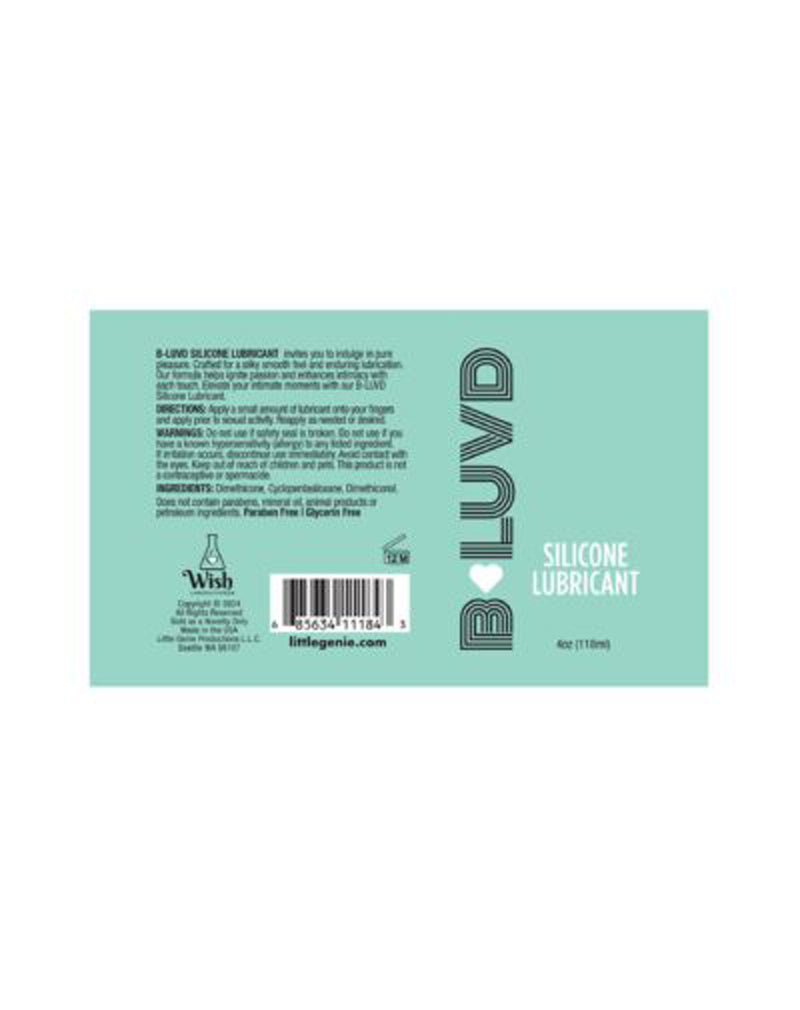 Little Genie B-Luvd Silicone Lubricant 4oz