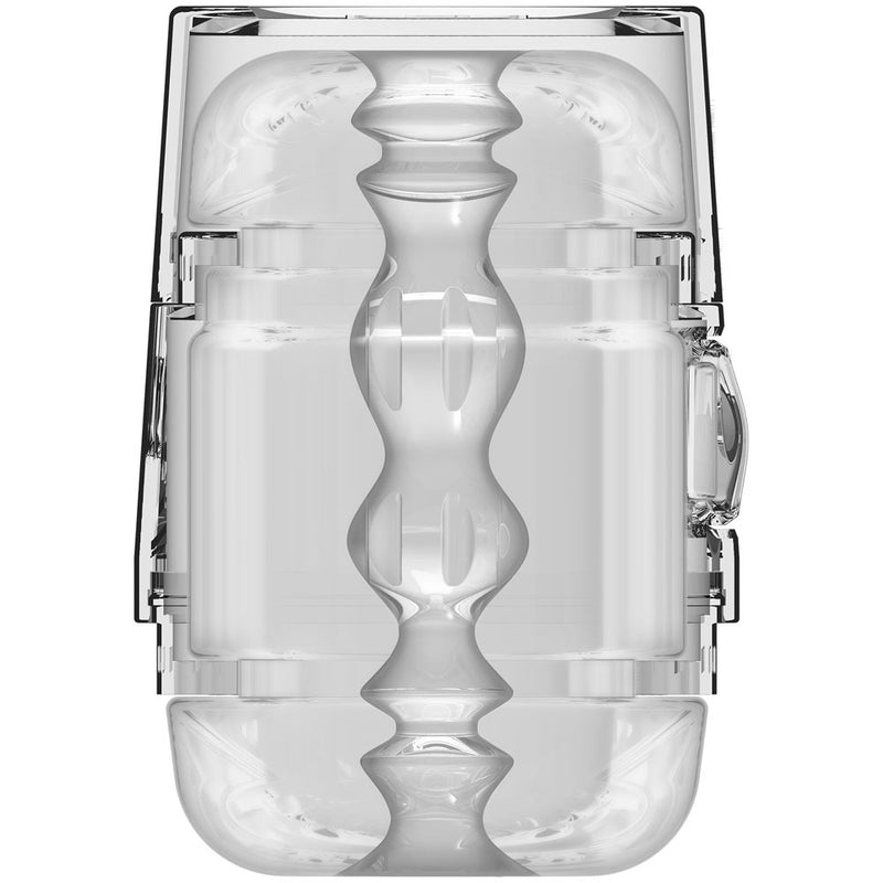 Doc Johnson Main Squeeze - Pop-Off - Optix - Crystal - Stroker Masturbator - Canister Masturbation Cup - Mini Stroker