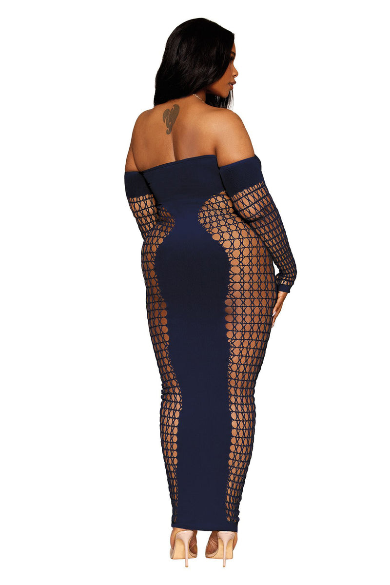 Dreamgirl Bodystocking Gown - Queen Size - Denim