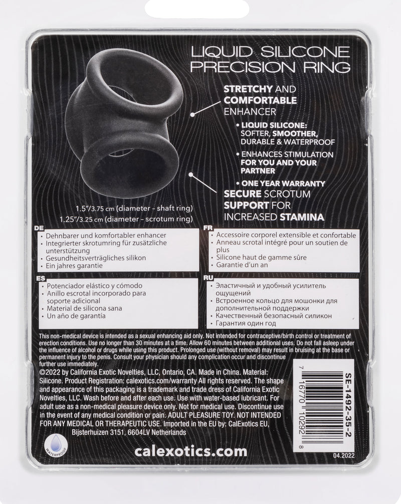 CalExotics Alpha Liquid Silicone Precision Ring - Gray