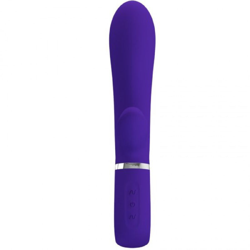 Pretty Love Thomas Super Soft Silicone Rabbit Vibrator - Purple