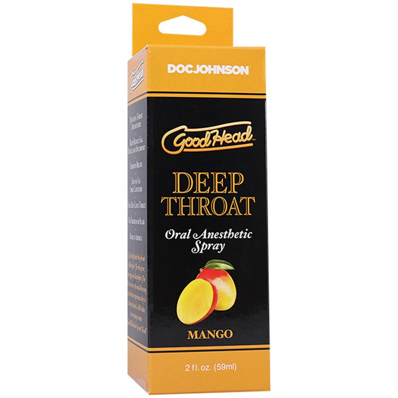 Doc Johnson Goodhead Deep Throat Spray Mango 2 Fl Oz