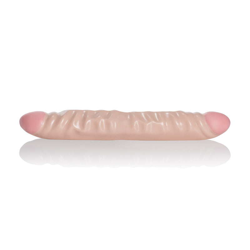 CalExotics Ivory Duo 12 Inches Veined Double Dong