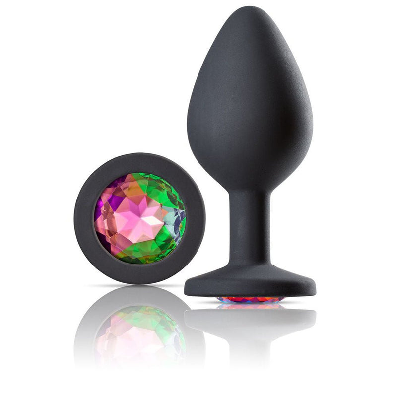 Cloud 9 Novelties Cloud 9 Novelties Gems Jeweled Silicone Anal Plug - Medium