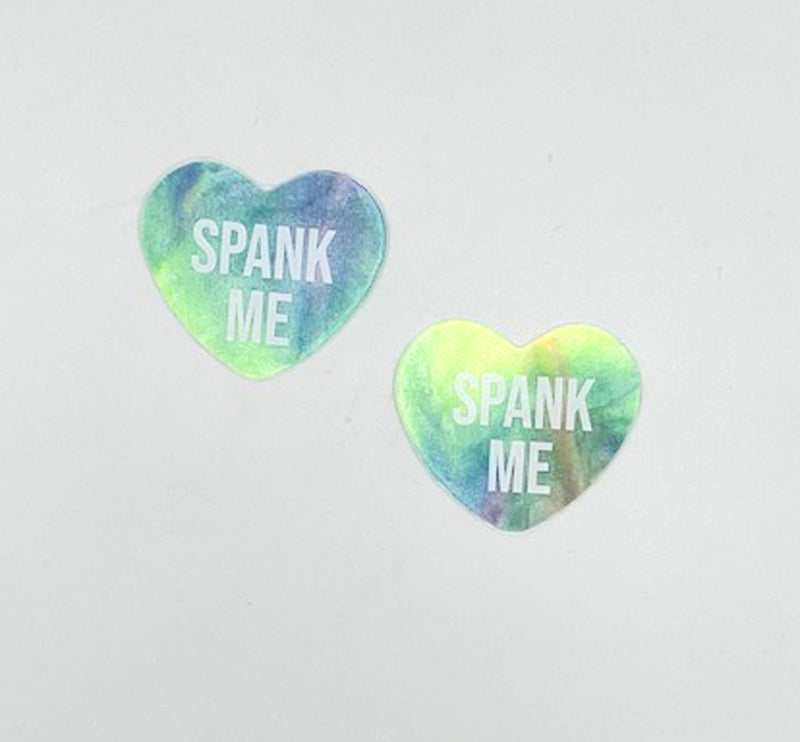 Neva Nude Spank Me Rainbow Sherbert Tie Die Candy Heart Pasties