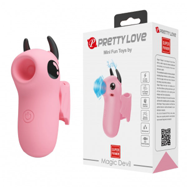 Pretty Love Magic Devil Finger Vibrator - Pink