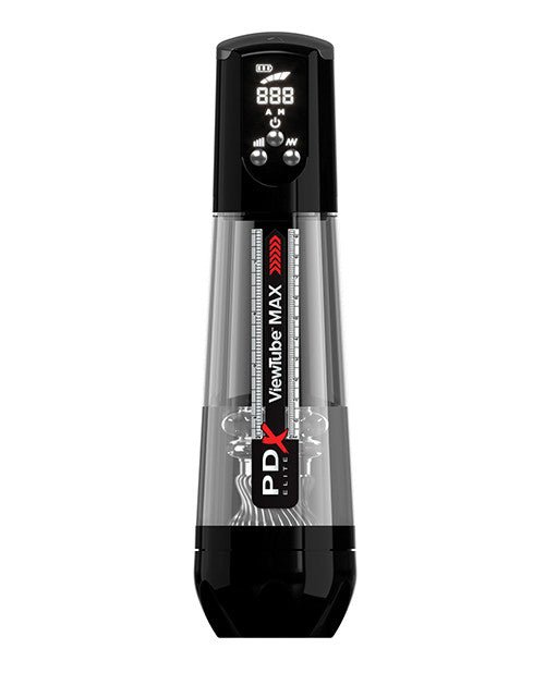 Pipedream PDX Elite ViewTube Max View - Black - Automatic Stroker Masturbator - Canister Masturbation Cup