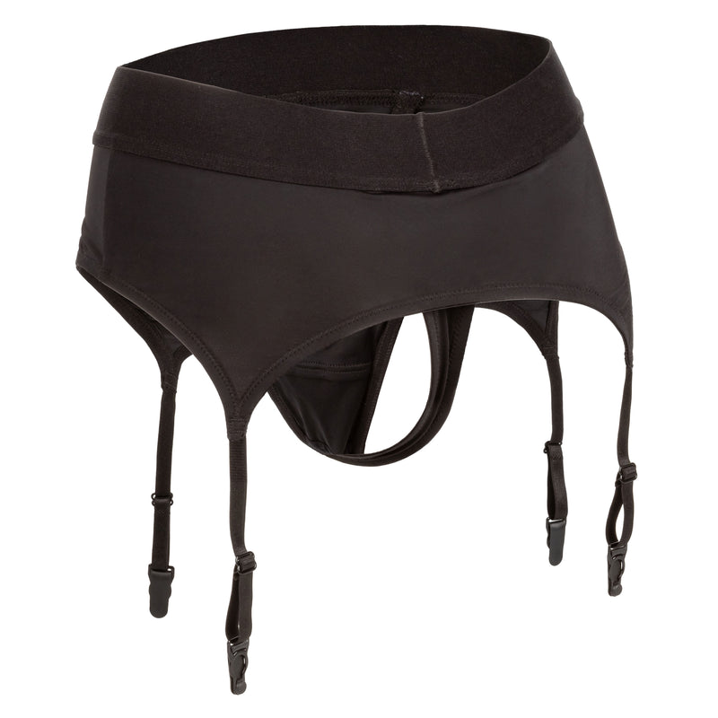 CalExotics Boundless Thong With Garter - L/xl - Black