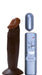 "Afro American Whoppers 6 Inch Vibrating Dong With Bullet - Brown NW2234-2"