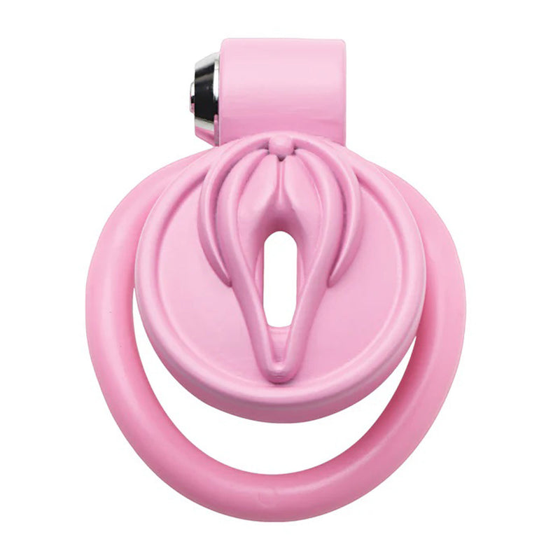 XR Brands Pussification Vulva Chastity Cage - Pink