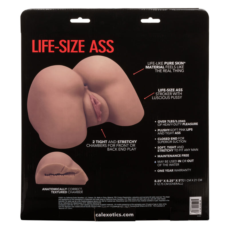 CalExotics Stroke It Life-Size Ass - Brown - Stroker Masturbator - Realistic Body Part Stroker