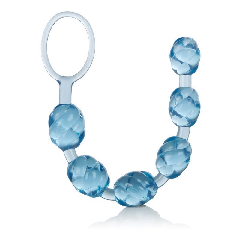 CalExotics Swirl Pleasure Beads - Blue